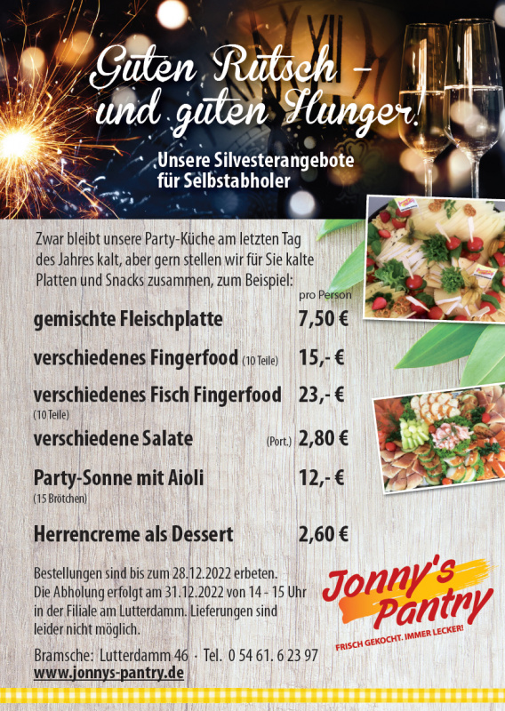 Jonny's Pantry Schnellrestaurant und Cateringservice in Bramsche
